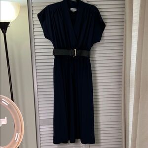 Calvin Klein Collection Navy Midi Dress